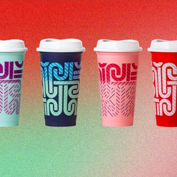 Starbucks Candy Cane Color Changing Hot Cup Set 16oz Grande 2020 Holiday - Picture 9 of 12